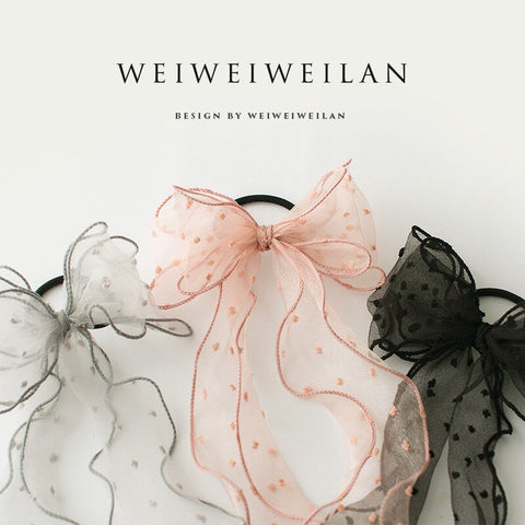 Organza Bow Hair tie