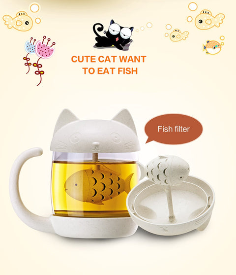 Cat Tea Infuser Cup