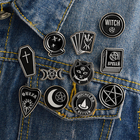 Black Cat Cottage Punky Pins