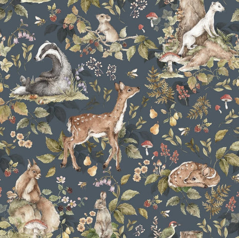 Woodland Forest Animals Wallpaper