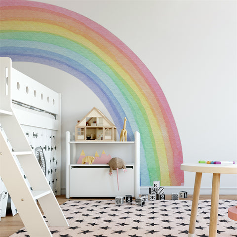 Watercolor Half Rainbow Wall Sticker