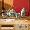 Retro Teapot And Teacup Set