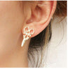 Vintage Scissors Stud Earrings