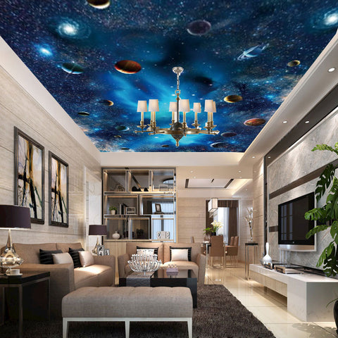 Three-Dimensional Starry Sky Ceiling Wallpaper