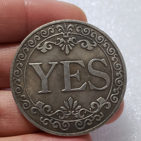 Antique Crafts YESNO Decision Coin Commemorative Coin Silver Dollar Foreign Trade