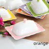 Ceramic embossed lace butter dish