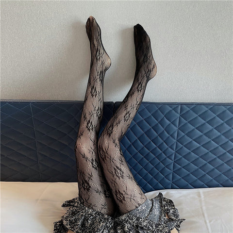 Dark Cottagecore Fishnet Stockings