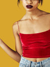 Practically Magic Velvet Crop Top