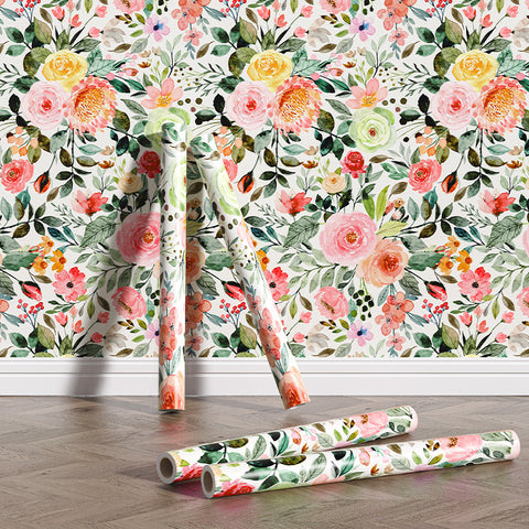 Self-adhesive Watercolor Series Wallpaper