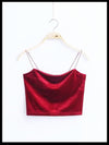 Practically Magic Velvet Crop Top