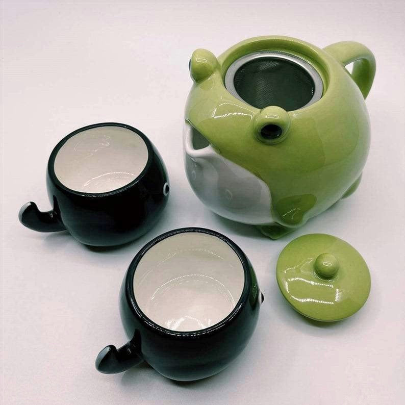 Frog Tadpole Teapot Set