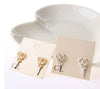 Vintage Scissors Stud Earrings
