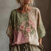Rose Linen Blouse