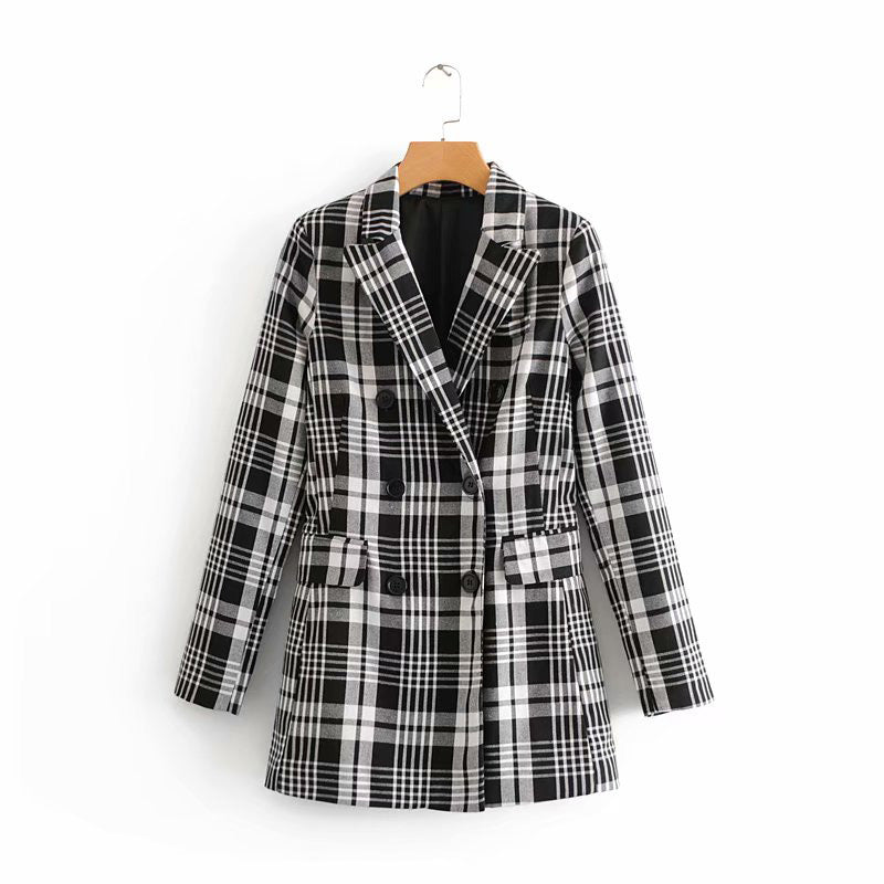 Double-breasted Fitted Blazer