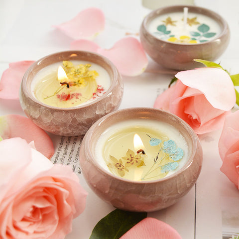 Dried Flower Candles