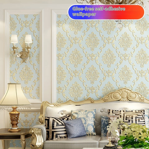 Vintage Style Damask Flower Self Adhesive Wallpaper