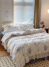 French Lace Cotton Four Piece Bedding Set