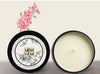 Simple Candles in a Black Tin