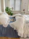 French Lace Cotton Four Piece Bedding Set