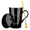 Astrological Sign Cup with Lid and Spoon Gift Set