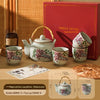 Retro Teapot And Teacup Set