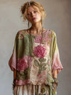 Rose Linen Blouse